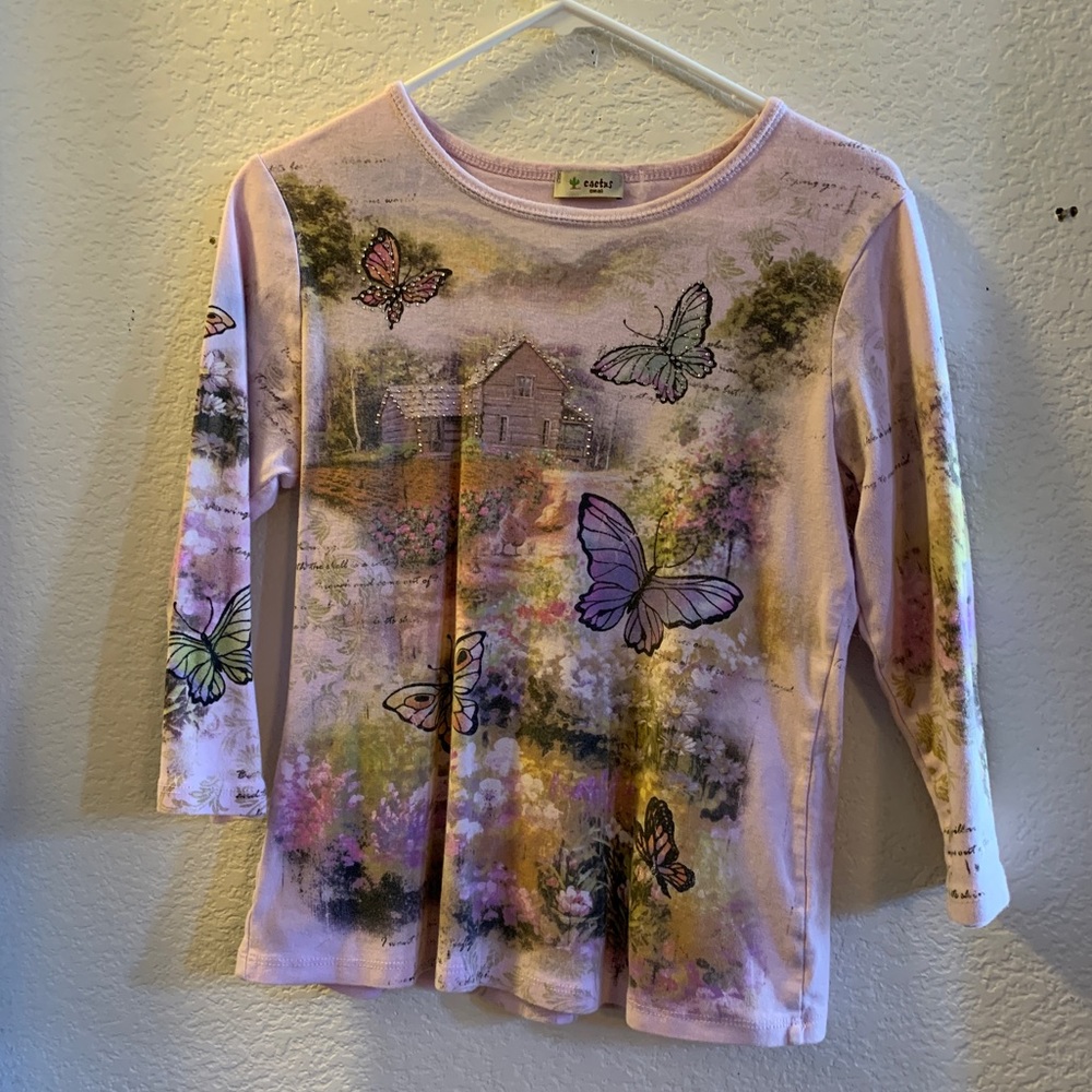 Y2K pink shirt